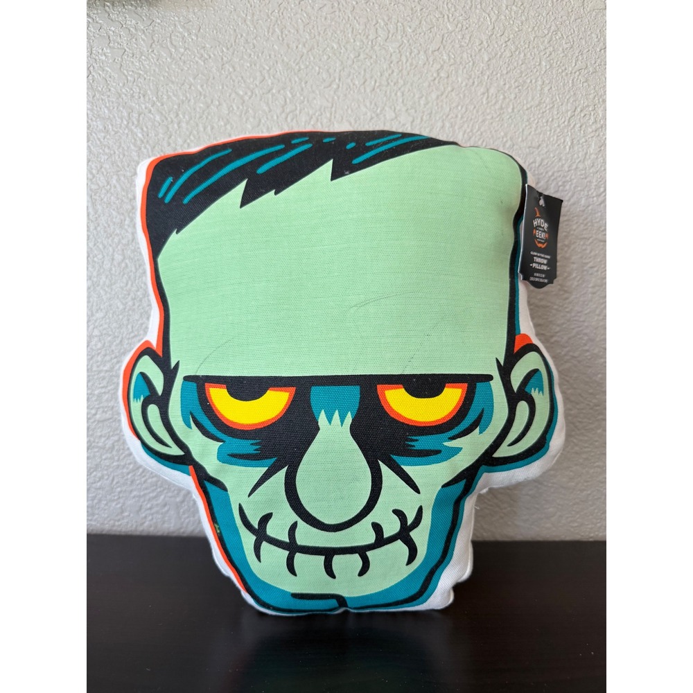Hyde and Eek Frankenstein Halloween Glow In The Dark Throw Pillow 14x12 Target